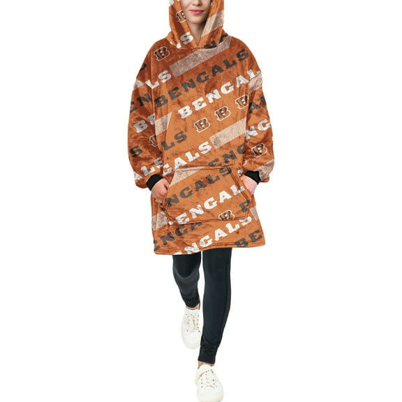 Pegasus Cincinnati Bengals 60" x 80" Repeat Logo Hoodie Bloncho