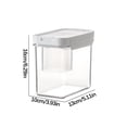 thumbnail image 2 of Airtight Food Storage Containers - 3 Piece Set with Easy Lock Lids for Pantry Organization, Stackable Clear Plastic Canisters for Flour, Rice, Pasta & Dry Food, 2 of 3
