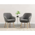 thumbnail image 4 of Convenience Concepts Take a Seat Charlotte Wingback Sherpa Accent Armchair, Sherpa Gray, All Ages, 4 of 11