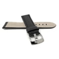 thumbnail image 4 of Bandini 18mm Mens Leather Watch Band Strap - Black - Buffalo Pattern - Classic, 4 of 5
