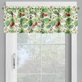 thumbnail image 4 of Ambesonne Rowan Valance & Curtain, Green Leaves Wild Fruits, 55"x45", Apple Green Fern Green, 4 of 6