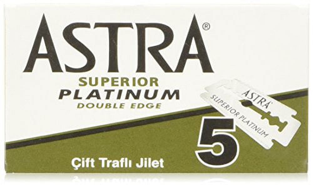 100 Astra Superior Premium Platinum Double Edge Safety Razor Blades - image 2 of 3