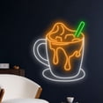 thumbnail image 2 of Handmadetneonsign Hot Cocoa Chocolate Neon Sign, Chocolate Wall Art Decor, Coffee Drink Shop Wall Decor, 2 of 5