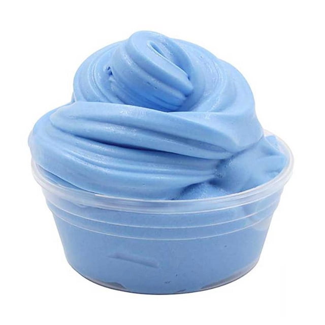 Non-Toxic Fluffy Slime Toy for Kids Sensory Play Soft Rebound Modeling Clay 60ml