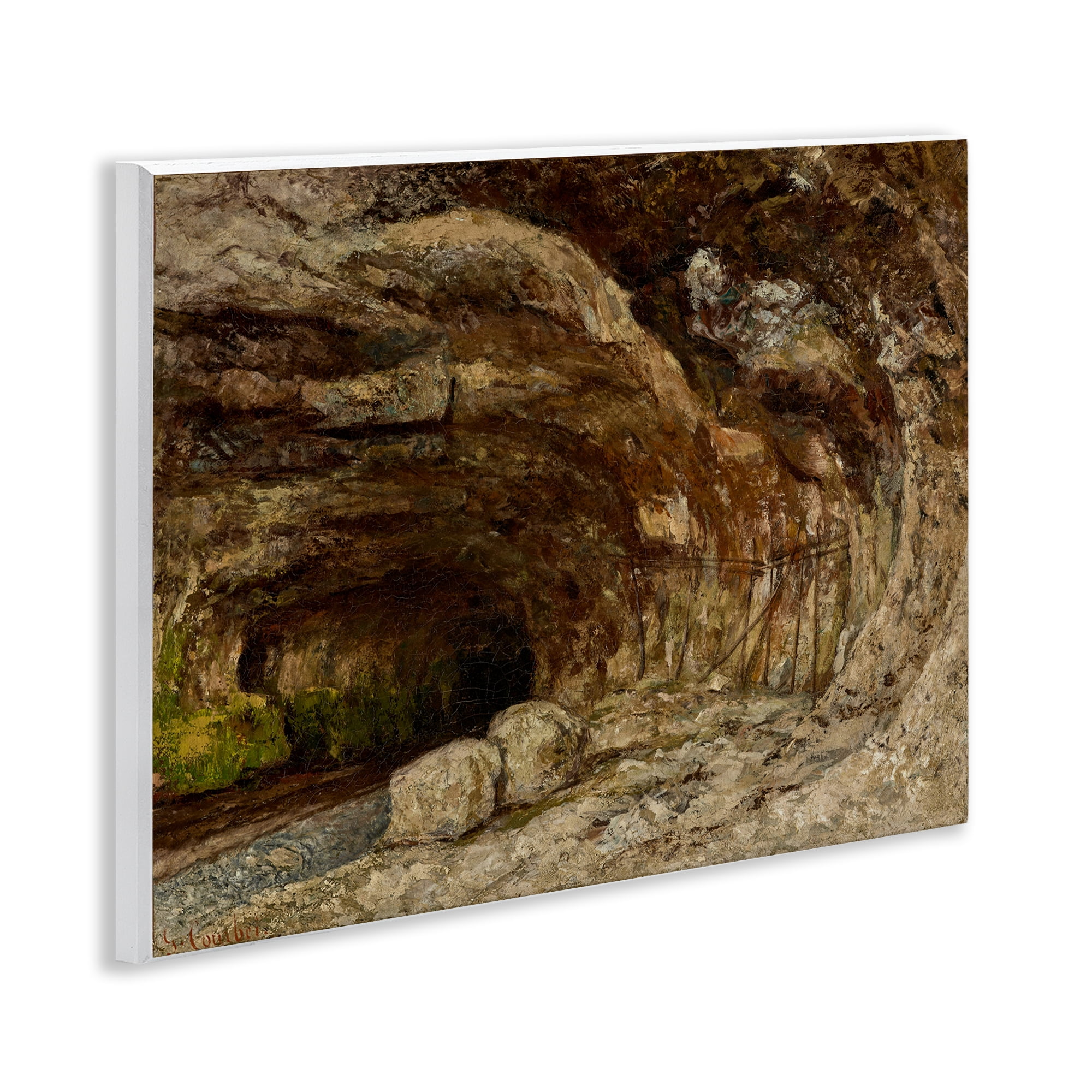 Stupell Industries Classical Grotto of Sarrazine Landscape & Nature Painting Unframed Art Print Wall Art, 14 x 11