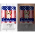 thumbnail image 2 of Caroline's Treasures BB3072CNL PatrioticPapillon Sable White Ceramic Night Light, 6x4x3", multicolor, 2 of 2