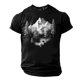 thumbnail image 2 of Camisa Casual de Cuello de la Tripulación de la Impresión de la Selva de Manga Corta Top Ligero de Poliéster para los Hombres, Camiseta de Manga Corta para el Uso Diario de Primavera Verano, 2 of 9