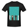 thumbnail image 4 of Bingfone Cute Cat Paw And Dog Men'S Loose Fit Short-Sleeve Pocket T-Shirt, 4 of 7