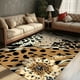 thumbnail image 4 of Living Room Carpet Tropical Rainforest Leopard Print Floor Mat Jute Bottom Rug Bedroom Home Decor Animal Bedside Soft Area Rugs My Lux Decor Round, 4 of 6