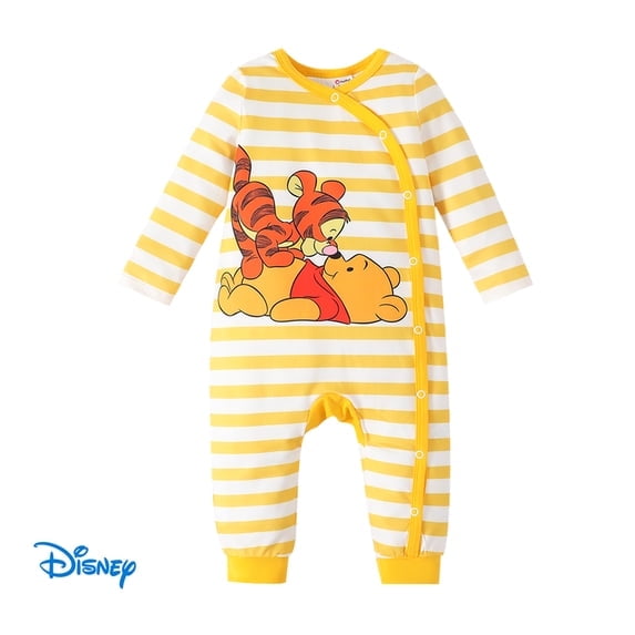 Disney Winnie the Pooh Striped Long Sleeve Romper photo 1