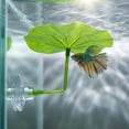 thumbnail image 4 of Aquarium Betta Fish Leaf Pad Hammock, Artificial Green Lotus Leaf for Fish Tank Rest Bed, Suction Cup Aquatic Habitat Decor, Landscaping Accessories, 4 of 6