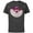 Charcoal, variant on Alice in Wonderland Cheshire Cat Grin - Short Sleeve Cotton T-Shirt for Adults - Customized-Black