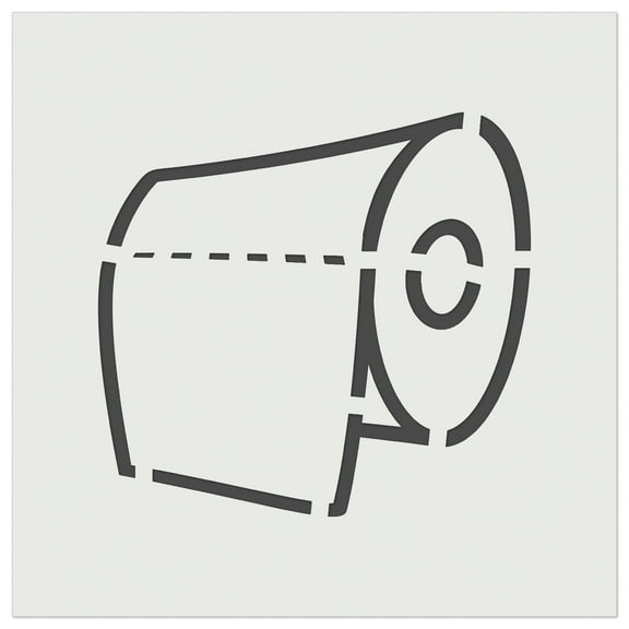 Toilet Paper Doodle DIY Cookie Wall Craft Stencil - 4.5 Inch