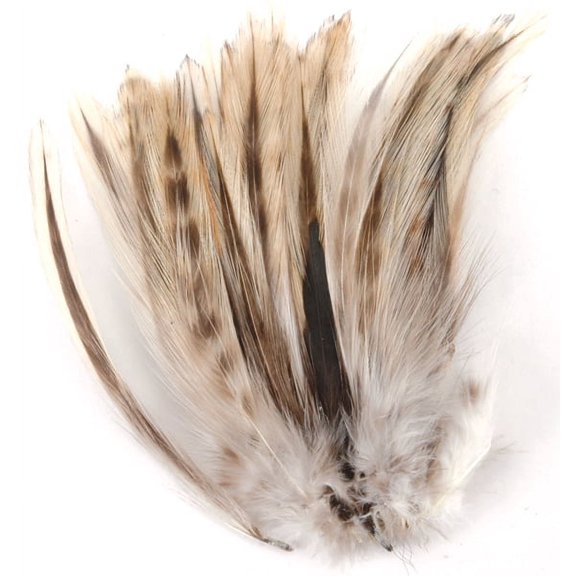 Strung Badger Feathers-Natural