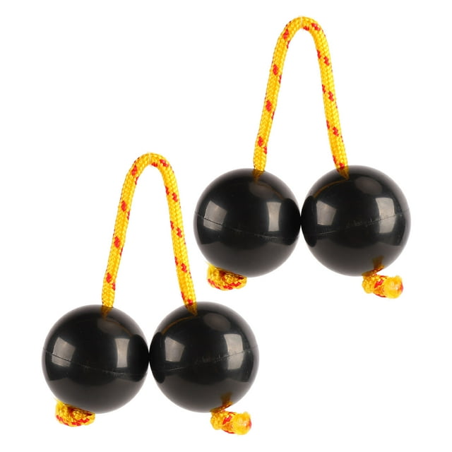 Bola rítmica africana, 2 piezas rítmicas shaker rattle bola negra interesante cómodo para la fiesta