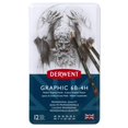 thumbnail image 2 of Lapices de Grafito Derwent Graphic 34214 Estuche Metalico 12 Unidades Graduaciones Variadas, 2 of 5
