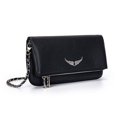 thumbnail image 1 of Bolso cuadrado pequeño de cuero genuino Jindian ZV francés, bolso cruzado de un solo hombro con ala versátil a la moda europea y americana, 1 of 5