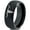Black Dome Tungsten, variant on Tungsten Longhorn Texas Bull Horn Band Ring 8mm Men Women Comfort Fit Black Dome Polished