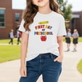 thumbnail image 5 of Juslio Girls Letter Pattern Shirts Short Sleeved Tops Comfortable, Breathable Crew Neck Casual T Shirts Sizes 2-18, 5 of 9