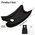 thumbnail image 3 of 1Pcs Men’S Beard Trimming Apron with Suction Cups Washable Barber Cape for Hair Catcher Shaving Grooming Kit Bathroom Organizer, 42X26In (Black), 3 of 4