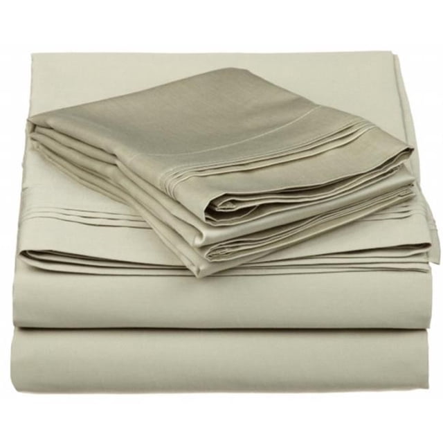 Ensemble de Draps Solides en Coton Égyptien 650 Fils XL-Sage