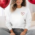 thumbnail image 4 of Embroidered Hand Drawn Heart | Sweatshirt, 4 of 6