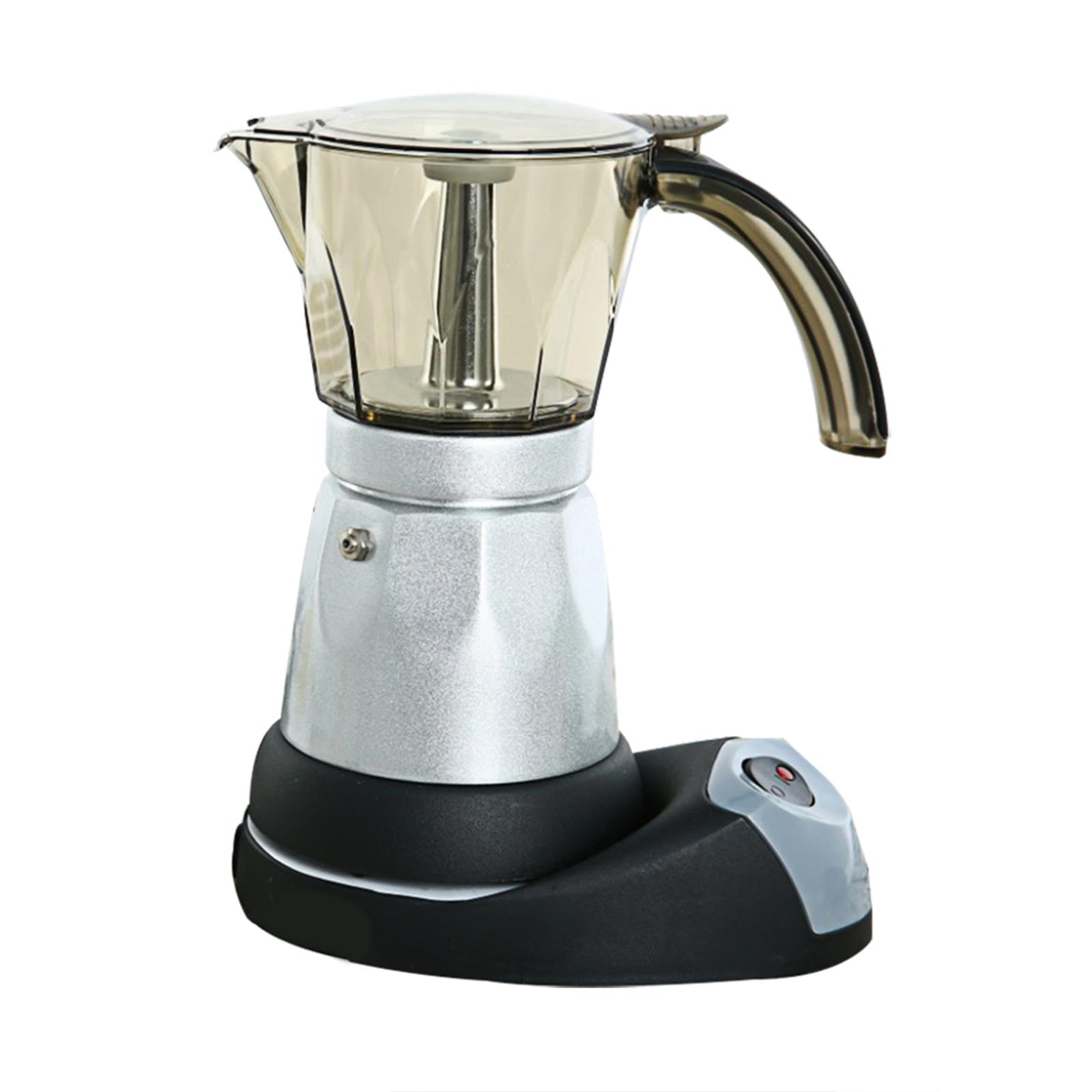 4 Cup Automatic Transparent Acrylic Coffee Maker Percolator Moka Pot Stovetop Es 