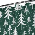 thumbnail image 3 of Green Christmas Tree Pattern Shower Curtain 72"x84" ,Bathroom Decorative Shower Curtains Set with 12 Hooks,Modern Waterproof Washable Shower Curtain, 3 of 6