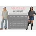 thumbnail image 7 of MOYIKO Striped T Shirts for Women 3/4 Length Sleeve Crewneck Casual Loose Fit Tees Summer Tops, 7 of 7