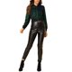 thumbnail image 2 of CHAQUETA BOMBER CORTA CON CREMALLERA Y BRILLO DE LENTEJUELAS PARA MUJERES INSPIRE CHIC TALLA XS VERDE, 2 of 8