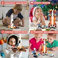 thumbnail image 5 of FUTATA Children's Building Blocks Toys Space Exploration Shuttle Toys For 6 7 8 9 10 11 12 Year Old Boys Kids 12-In-1 Stem Aerospace Building Kit Toy With Launcher Best Gifts For 6-12 Year Old Kids (6, 5 of 8