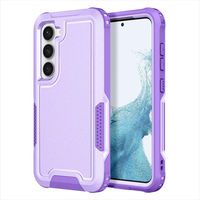 Étui Hybride Robuste pour Samsung Galaxy S23 Plus Protection Intégrale Étui Rigide PC Pare-Chocs TPU Souple Résistant aux Rayures Antichoc pour Samsung S23+, Bleu