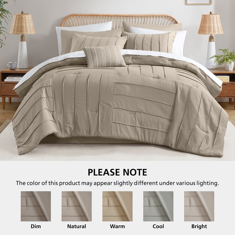 Mainstays All in One Reversible Comforter and Sheet set- 11 Piece