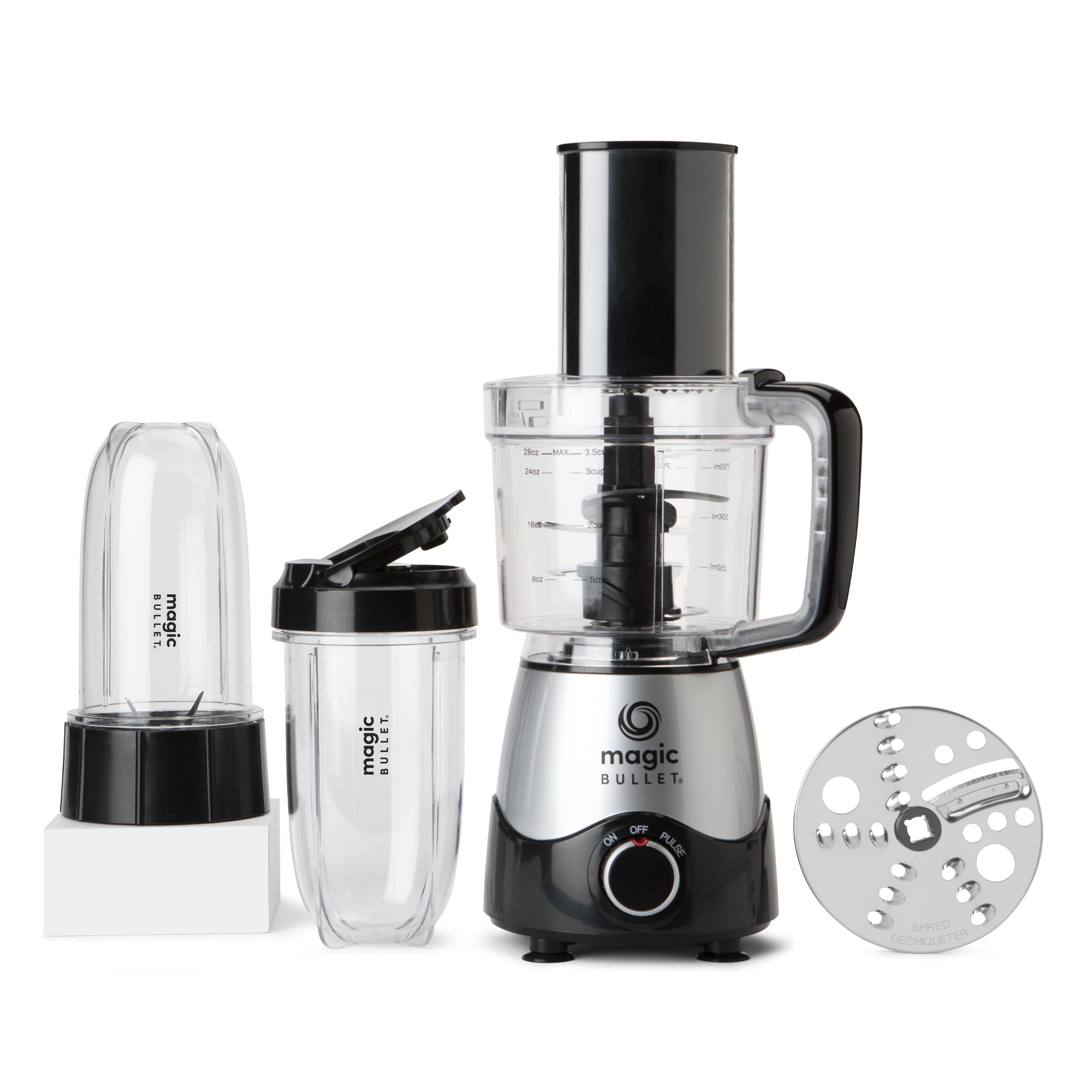 Magic Bullet Kitchen Express Personal Blender and Food Processor, Silver, MB50200