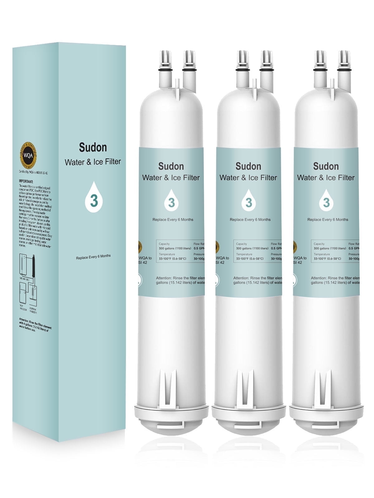 GE MSWF SmartWater Refrigerator Water Filter, Easy Install