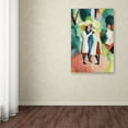 thumbnail image 3 of Trademark Fine Art 'Three Girls In Straw Hats' Canvas Art by August Macke, 3 of 3
