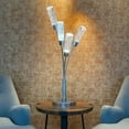 thumbnail image 3 of Finesse Decor Modern Five Acrylic Tube LED Table Lamp, Silver, 3 of 4