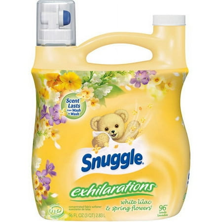 Snuggle Exhilarations White Lilac & Spring Flowers Fabric Softener 96 oz