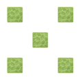 thumbnail image 3 of serony 1/2/3/5 Cup Silicone Heat Resistant Coffee Mug Table Mat Reusable Household Pad Ribbed Tableware Placemat Protector Green 5PCS, 3 of 6