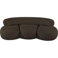 thumbnail image 6 of Meridian Furniture Venti Brown Boucle Fabric Loveseat, 6 of 20
