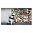thumbnail image 1 of 1pc, Street Art Banksy Graffiti Wall Decoration, Oil Canvas Painting Wall Art, Room Decor, Home Decor, Holiday Decor, Festivals Decor, Sence Decor, Bedroom Decor, Living Room Decor, Entrance Decor, Ba, 1 of 4