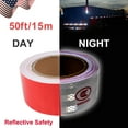 thumbnail image 6 of LineYDI Car Truck 2""x50' Universal Reflective Red & White Conspicuity Tape Trailer Safety Warning Tape, 6 of 6