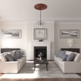 thumbnail image 5 of 38 3/8"OD x 2 7/8"P Oslo Ceiling Medallion (Fits Canopies up to 7 5/8"), Hand-Painted Firebrick, 5 of 6