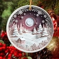 thumbnail image 4 of Christmas Acrylic Pendant Concave Textured Round Pendant Decoration, 4 of 6