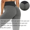 thumbnail image 4 of DODOING Scrunch Butt Lift Leggings for Women Workout Yoga Pants Ruched Booty High Waist Seamless Leggings Compression Tights, Grey-White, 4 of 6