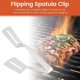 thumbnail image 4 of Stainless Steel Double-Sided Shovel Clip, Stainless Steel Spatula Kitchen Tongs,Grill Clamp Flipping, 4 of 5