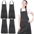 thumbnail image 1 of 4pcs Mandiles de Cocina Mujer con Bolsillo, Mandil Parrillero Hombre Ajustables, Adecuados para Chefs, Floristas, Panaderos, Manicuristas, 1 of 4