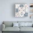 thumbnail image 3 of Laura Marshall 'Garden Getaway Patchwork V Blush' Canvas Art, 3 of 4