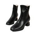 thumbnail image 2 of POROPL Womens Boots Ankle Fashion High Heel Side Zip Up Shoes,Boots for Saving Size 4.5, 2 of 9