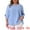 Blue, variant on Women's Plus Petal Sleeve Swiss Dots Blouse T-Shirt Tops 3X Black